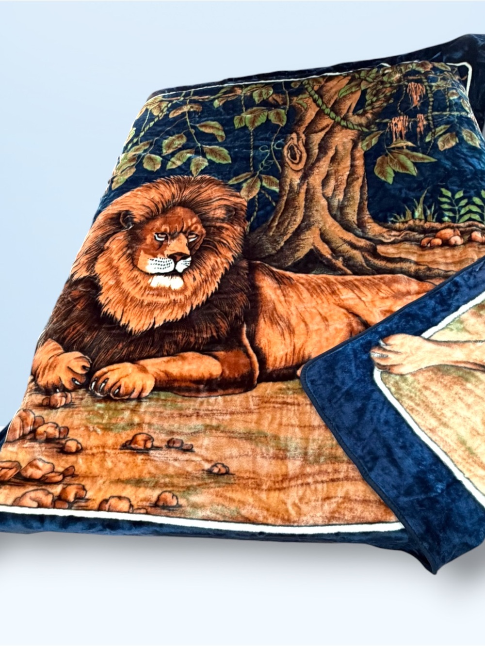 NWOT Luxurious Korean Mink Lion Blanket Plush Soft Thick Heavy